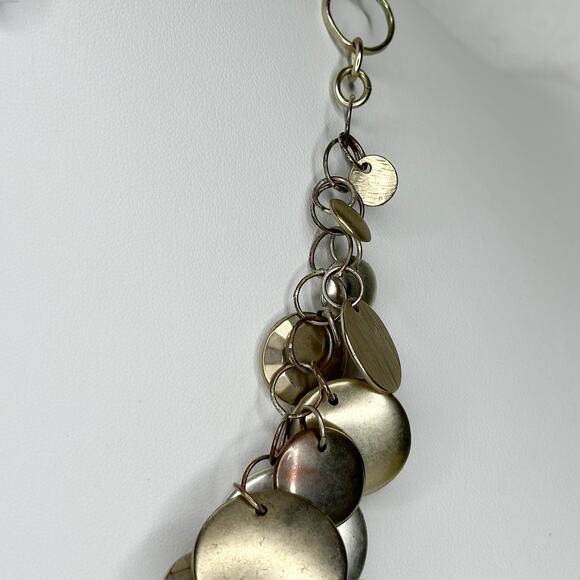 Chico's Multi Tone Beaded Bib Necklace - Picture 7 of 10